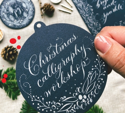 'Gorgeously Swirly Christmas Calligraphy' with Claire from by Moon and Tide