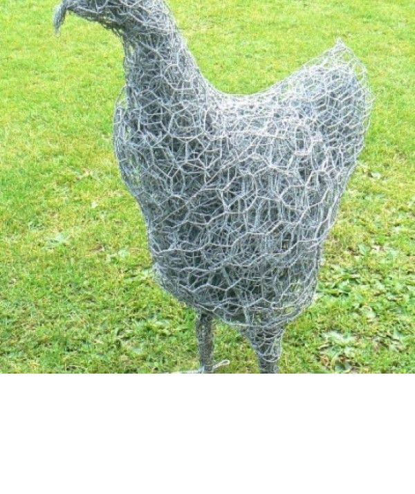 Wire Sculpture Hens Workshop in Cumbria