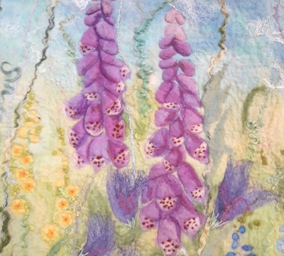 Join felt artist Marian May and create wet Felt Art,to then embellish with Hand Stitch techniques