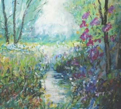 Impressionist sketching - light effects in oil pastels with Roy Simmons