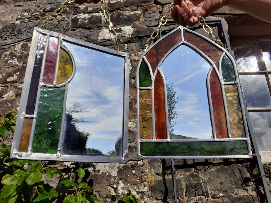 Stained Glass Mirror Workshop in Cumbria