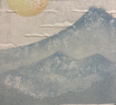 'Moku hanga' Japanese woodblock printing- 'Catching a Wave' with Julie Evans