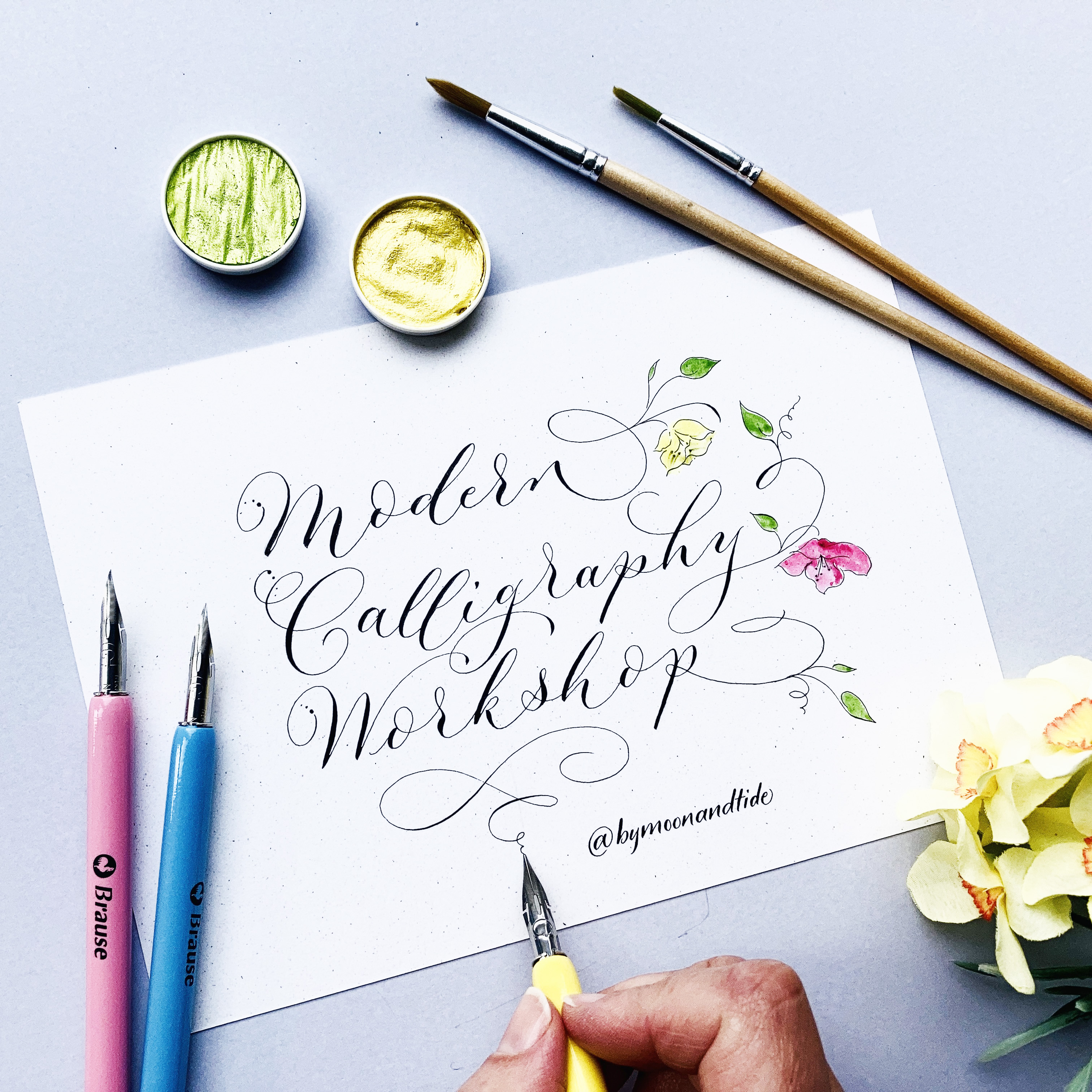Calligraphy Workshop in Cumbria, the Lake District inc. Modern Calligraphy