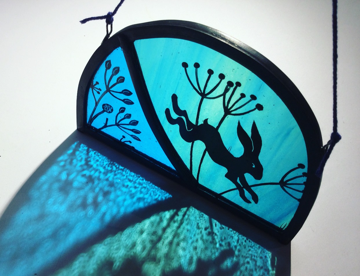 Stained Glass Mirror Workshop in Cumbria