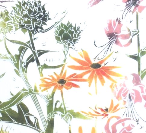 Create your own Botanical Prints in full colour, linocut for beginners and intermediates, with Laura Sowerby