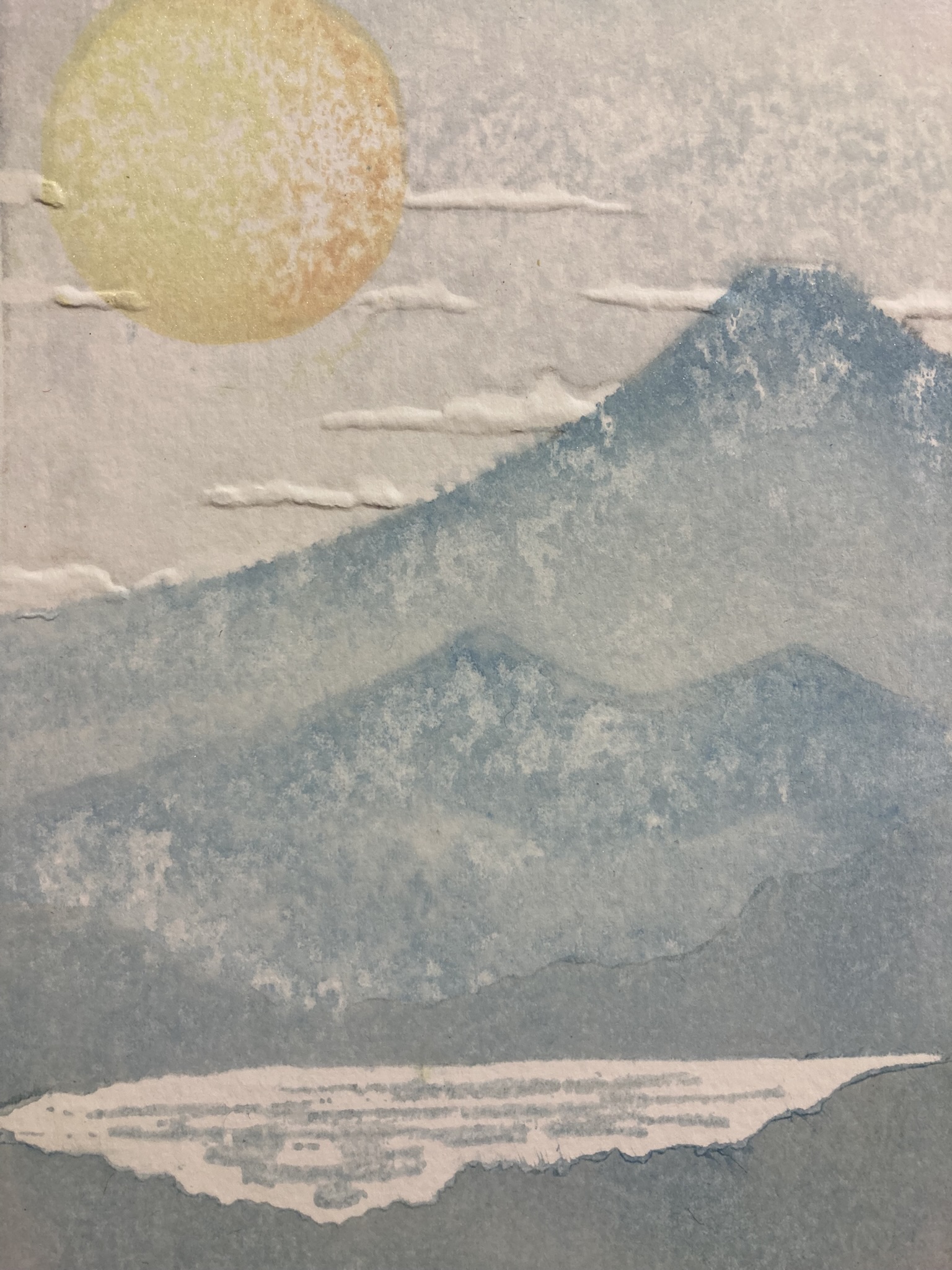 'Moku hanga' Japanese woodblock printing- 'Catching a Wave' with Julie Evans 
