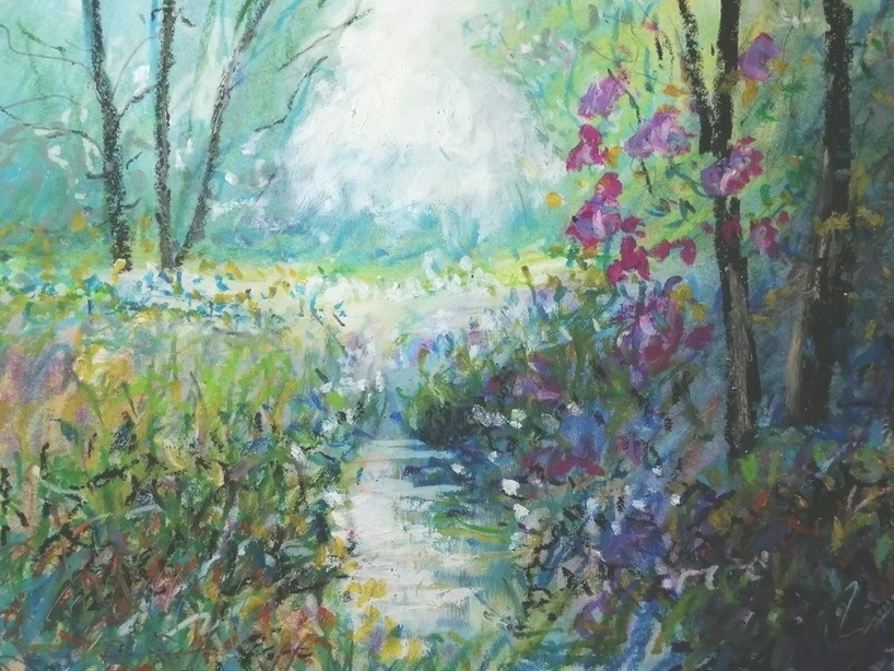 'Impressionist sketching - light effects in oil pastels' with Roy Simmons
