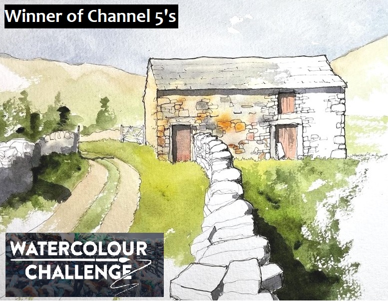 ** NEW ** 'Buildings in the Landscape'  using Line &  Wash with John Harrison ~ 2022 Winner of C5's Watercolour Challenge