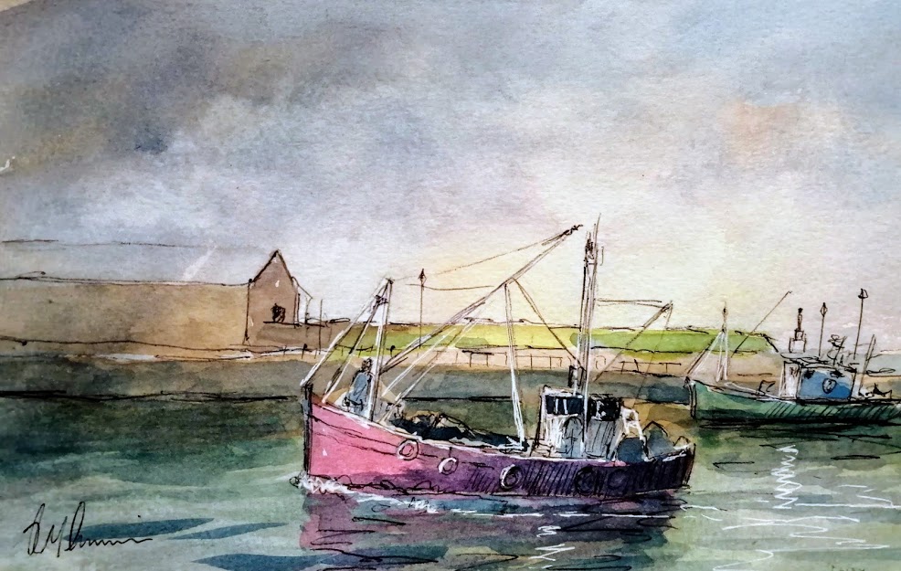 'Painting Boats on the Water' in Pen and Wash ~ with Roy Simmons