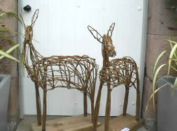Willow Sculptures ~ Deer with Phil Bradley
