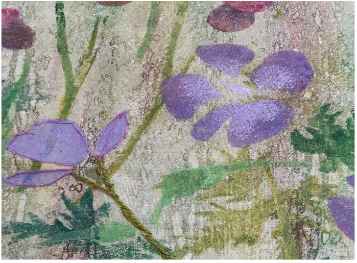 Paint Print Stitch 'In Nature'  ~  with Kay Leech