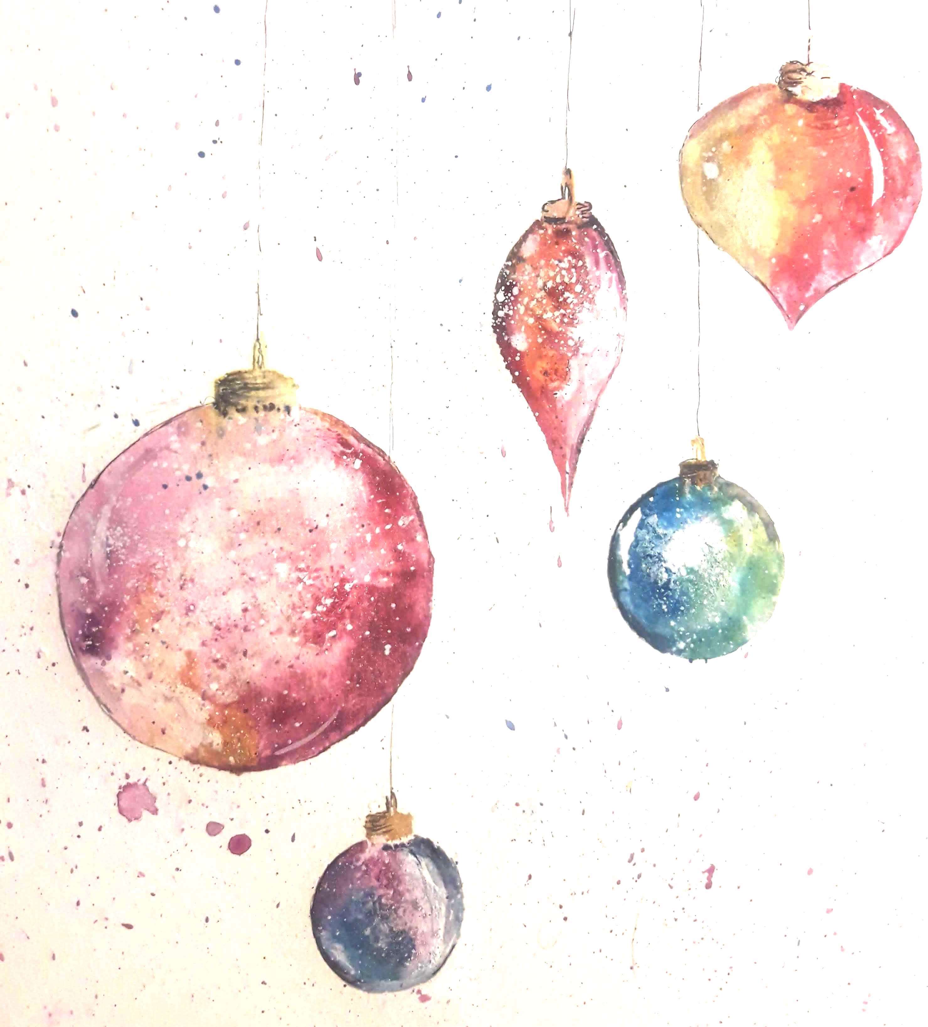 Discovering  'Pen & Wash'  making Christmas Cards with Margaret Jarvis