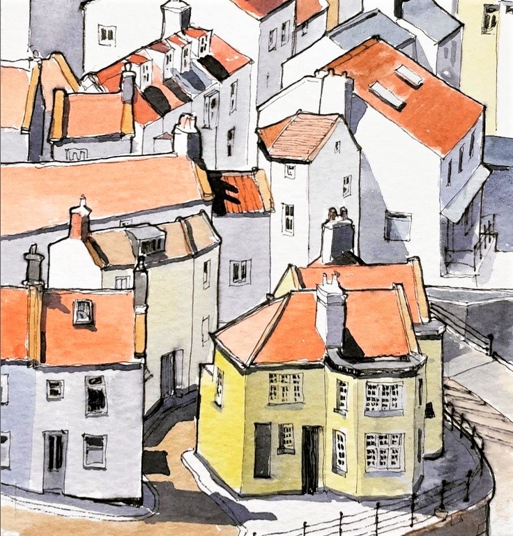 'Buildings in the Landscape'  using Line &  Wash with John Harrison 