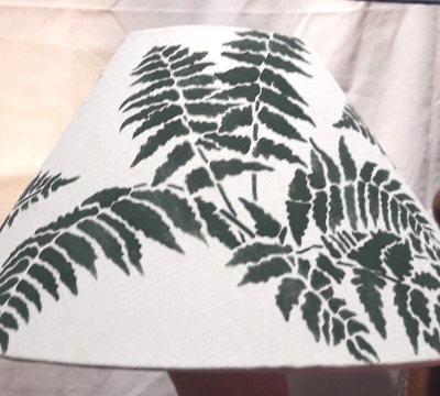 Make a large cone shaped  Lampshade with Sonja of White & Green