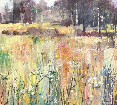 'Summer Meadows' in mixed media with Frances Winder 