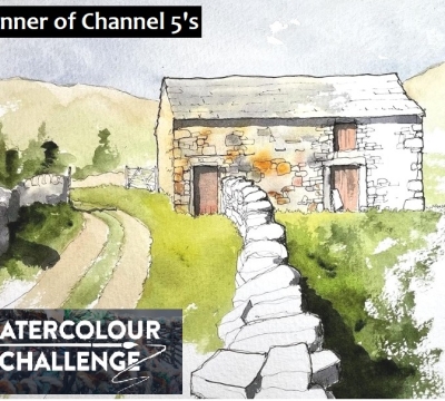 ** NEW ** 'Buildings in the Landscape'  using Line &  Wash with John Harrison ~ 2022 Winner of C5's Watercolour Challenge