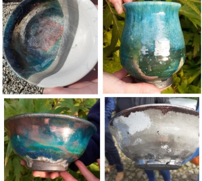 Firing pottery 'In The Raku Style' with Bob and Denise Park