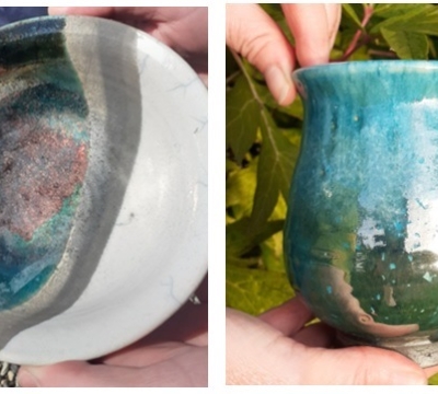 Firing pottery 'In The Raku Style' with Bob and Denise Park