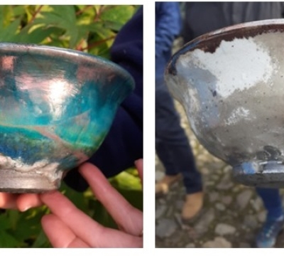 Firing pottery 'In The Raku Style' with Bob and Denise Park