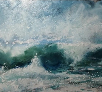 'Water and Waves in Pastels'  with Roy Simmons
