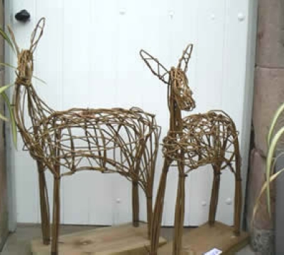 Willow Sculptures ~ Deer with Phil Bradley